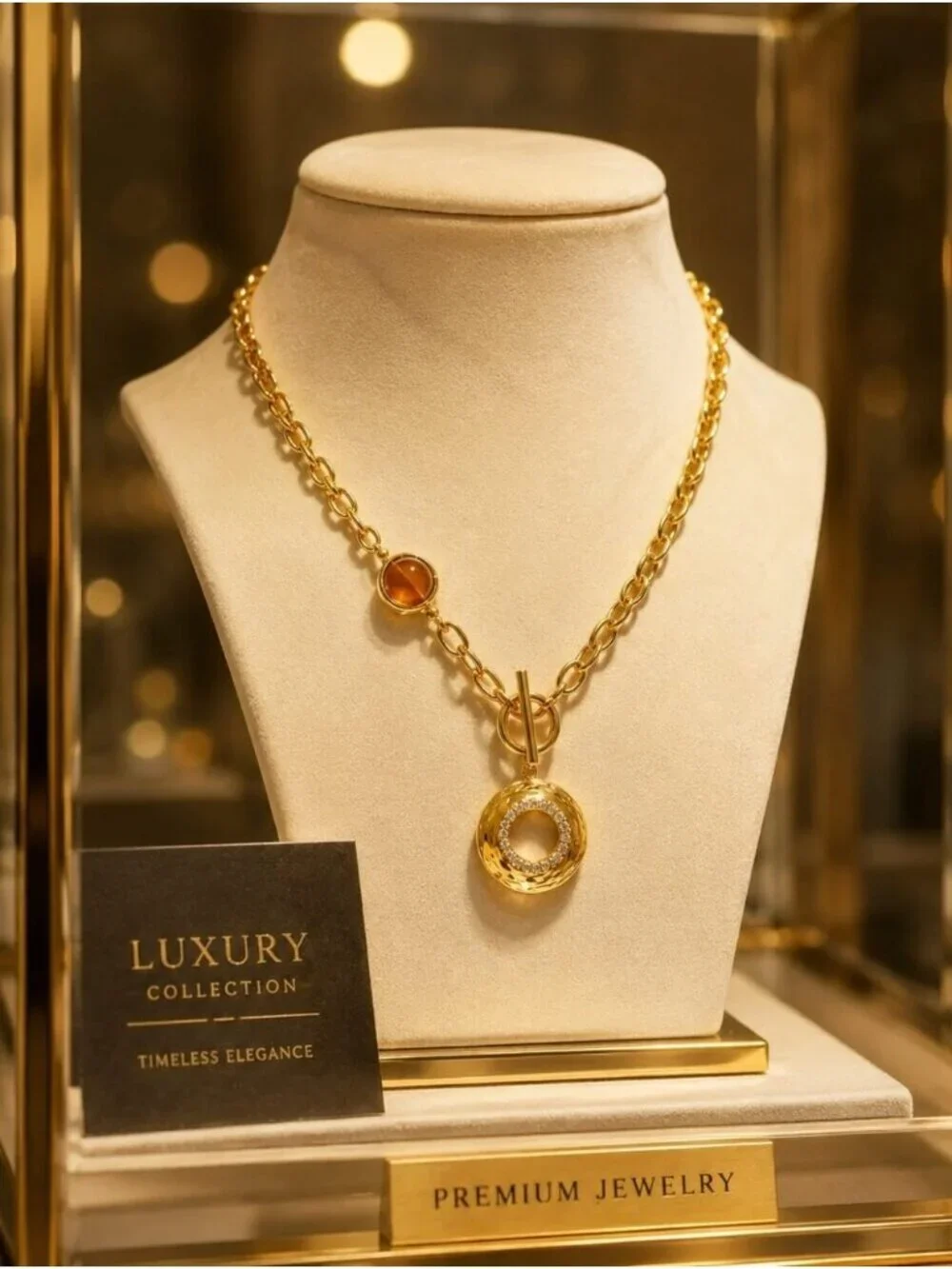 Anthropologie chunky gold